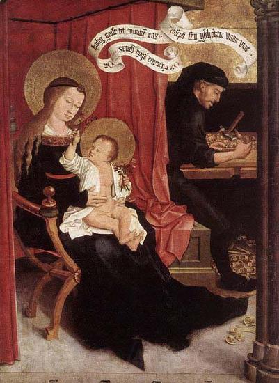 STRIGEL, Bernhard Holy Family France oil painting art